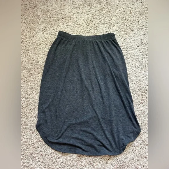 Azy Women’s Drawstring Midi Skirt Gray Size XL - Picture 5 of 5